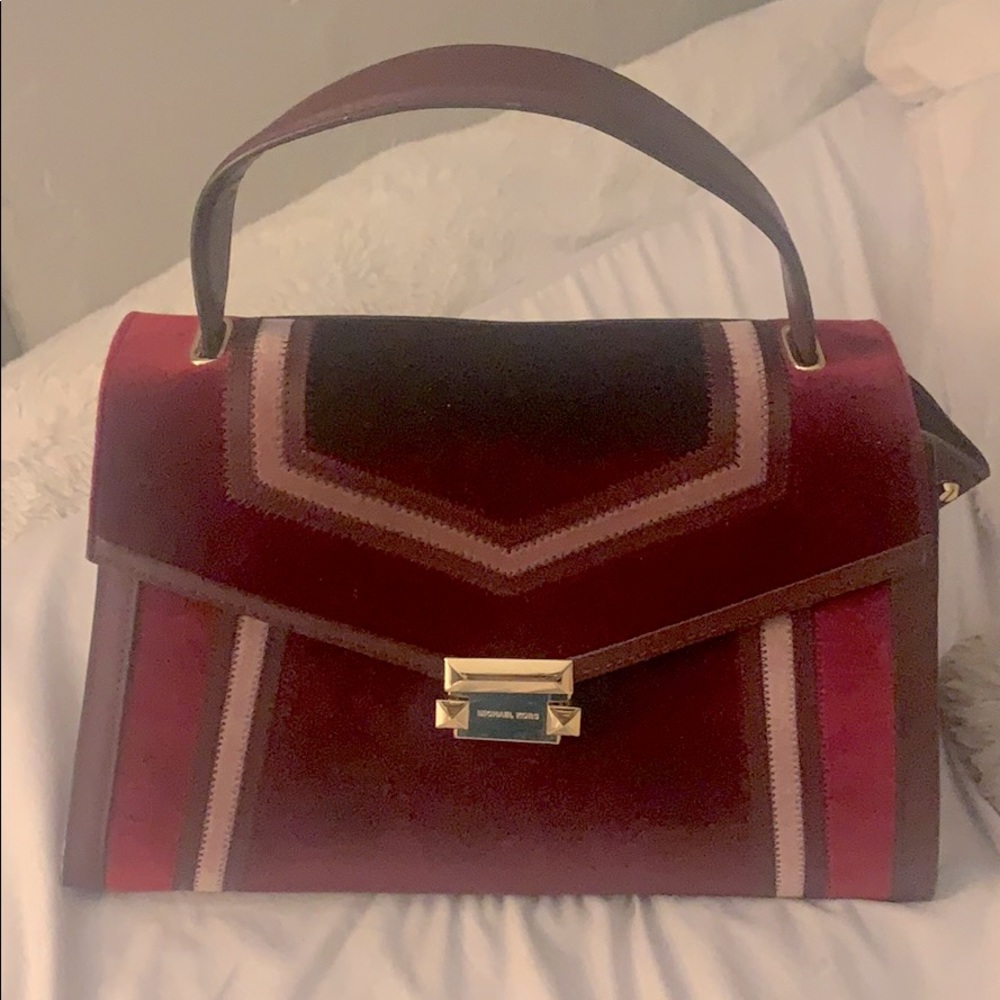 Michael Kors Burgundy Whitney Purse